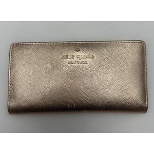 kate spade new york Cameron Street Stacy Wallet Metallic Light Rose GOLD